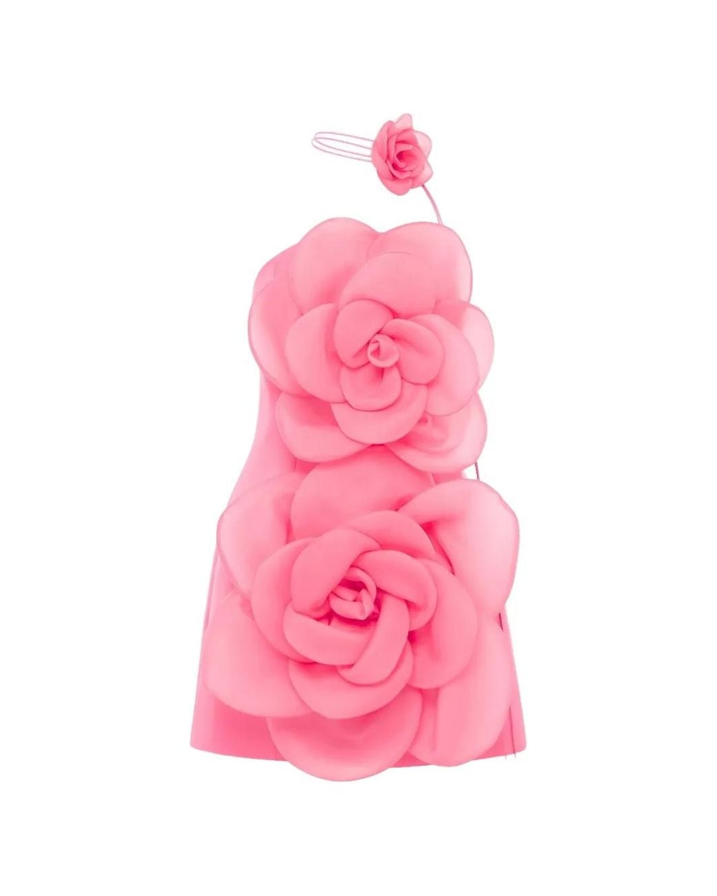 LEO LIN Pink Floret Flower Mini Dress