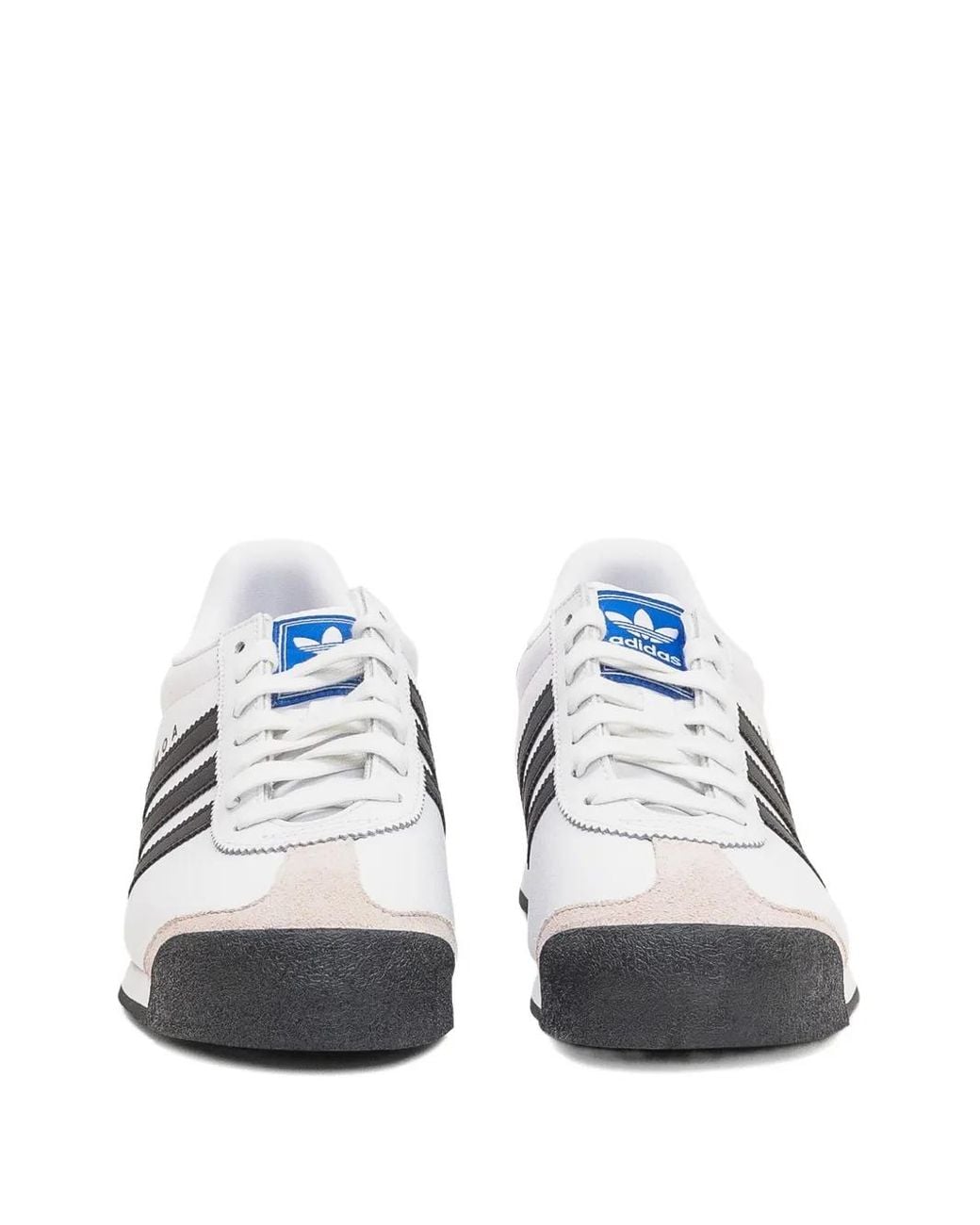 Adidas White Samba Sneakers Mit Drei Streifen