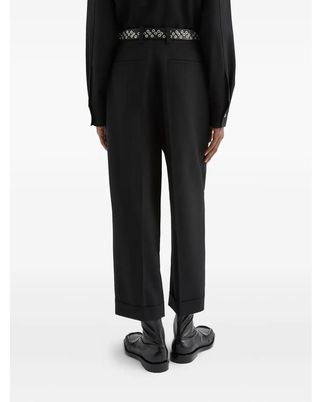 Jil Sander Black Wool Trousers for men