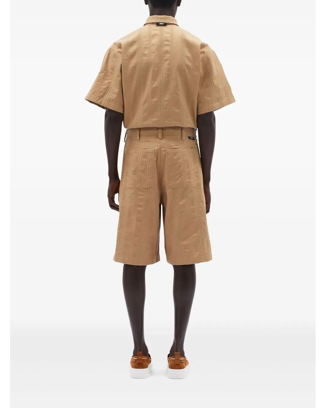 Pantalones Cortos A Rayas MSGM de hombre de color Natural