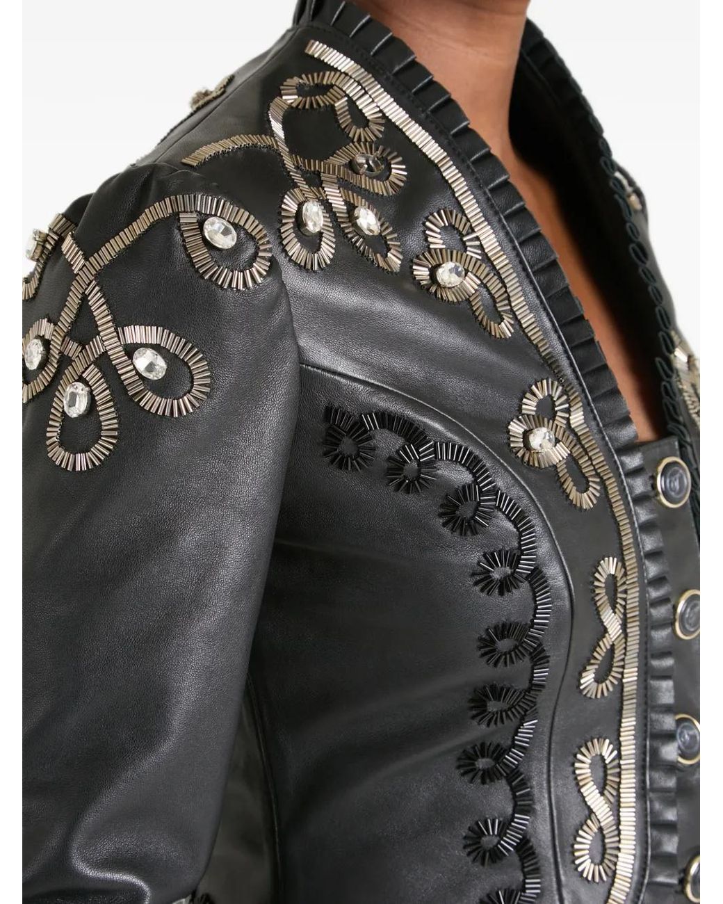Temperley London Black Balthazar Embroidery Jacket