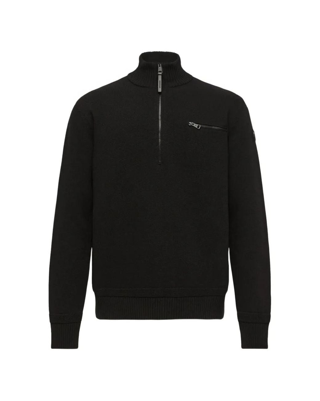 Moncler Black Wool & Cashmere Blend Turtleneck Sweater for men