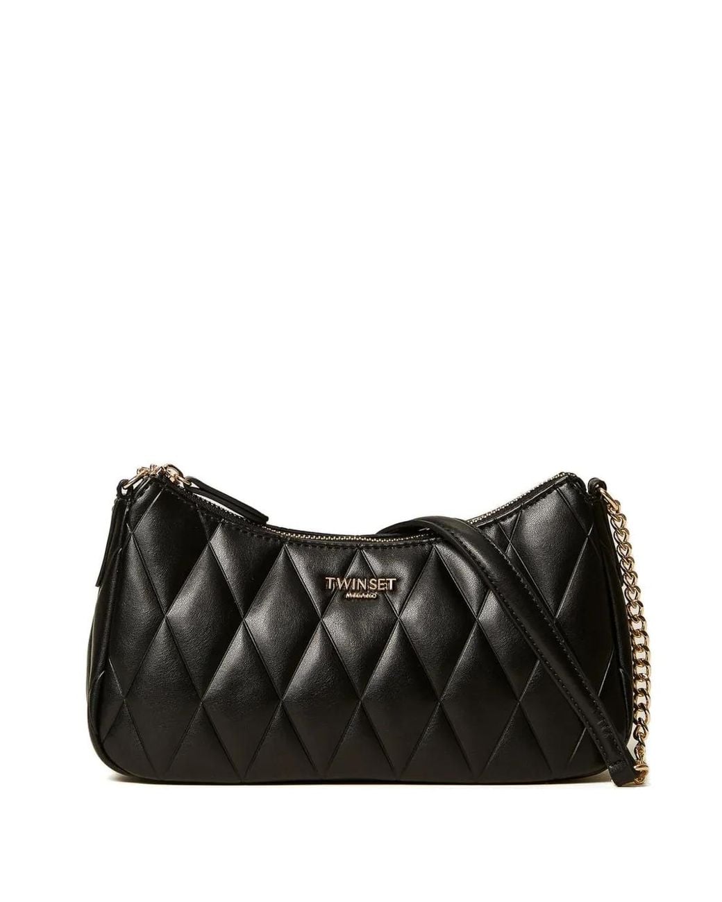 Twinset Black Quilted Shoulder Bag