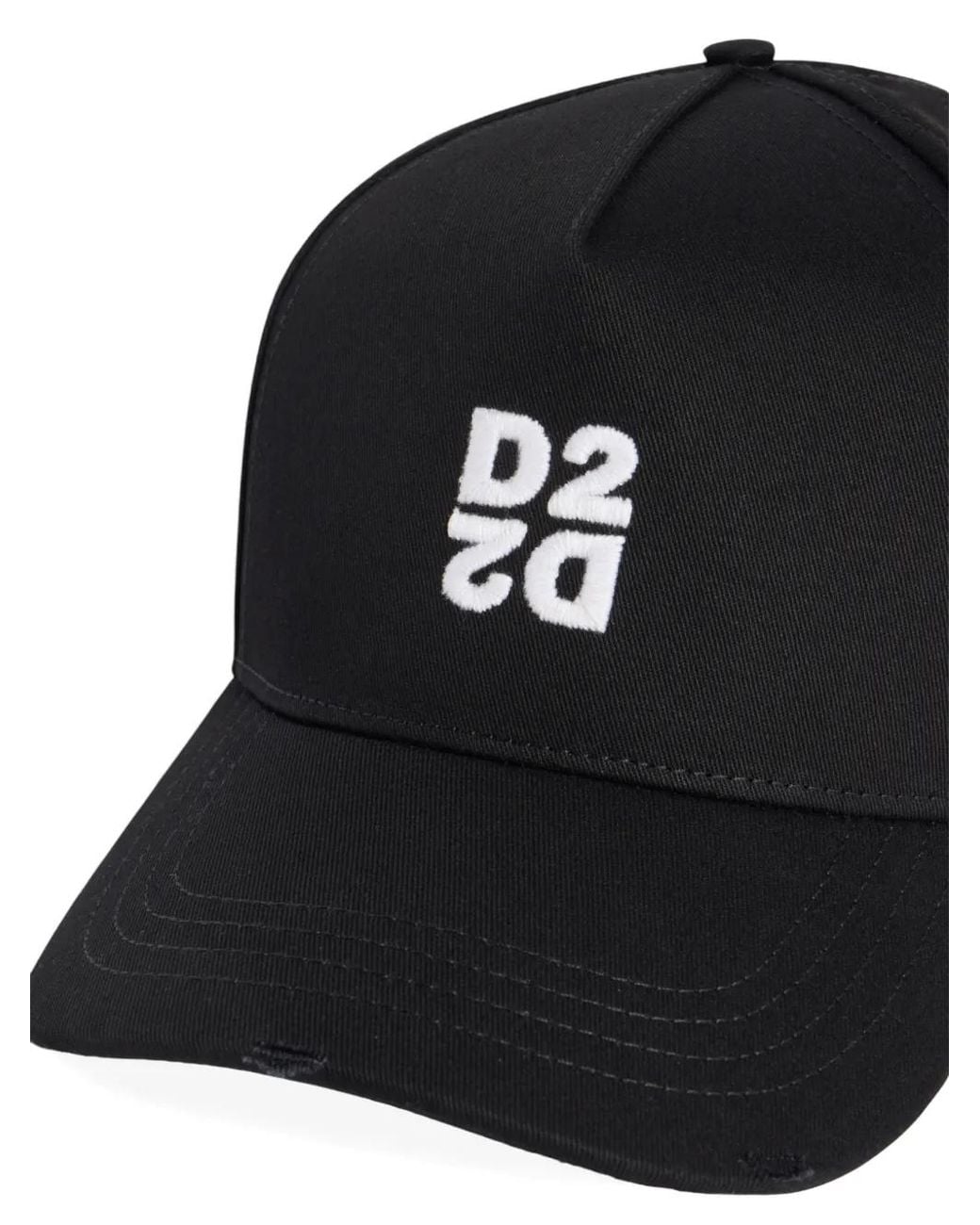 DSquared² Black Logo Baseball Cap for men