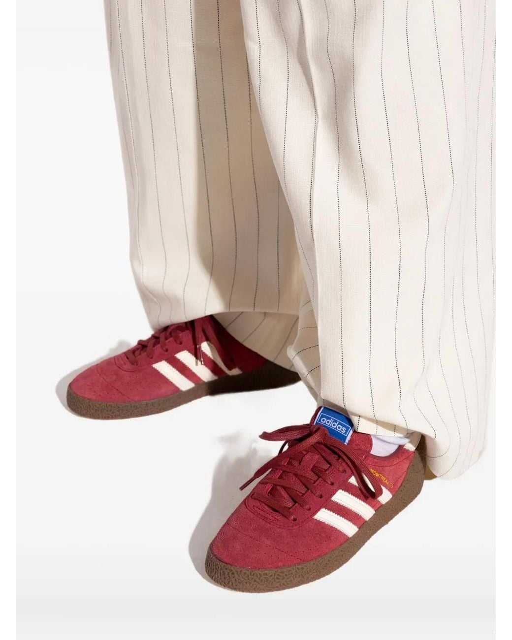 Adidas Red Sports Shoes 'Montreal 76'