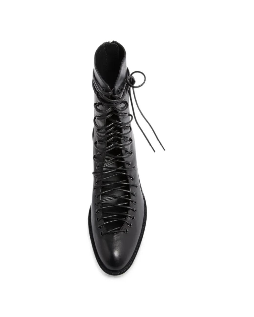 Ann Demeulemeester Black Noelia Lace-Up Ankle Boots