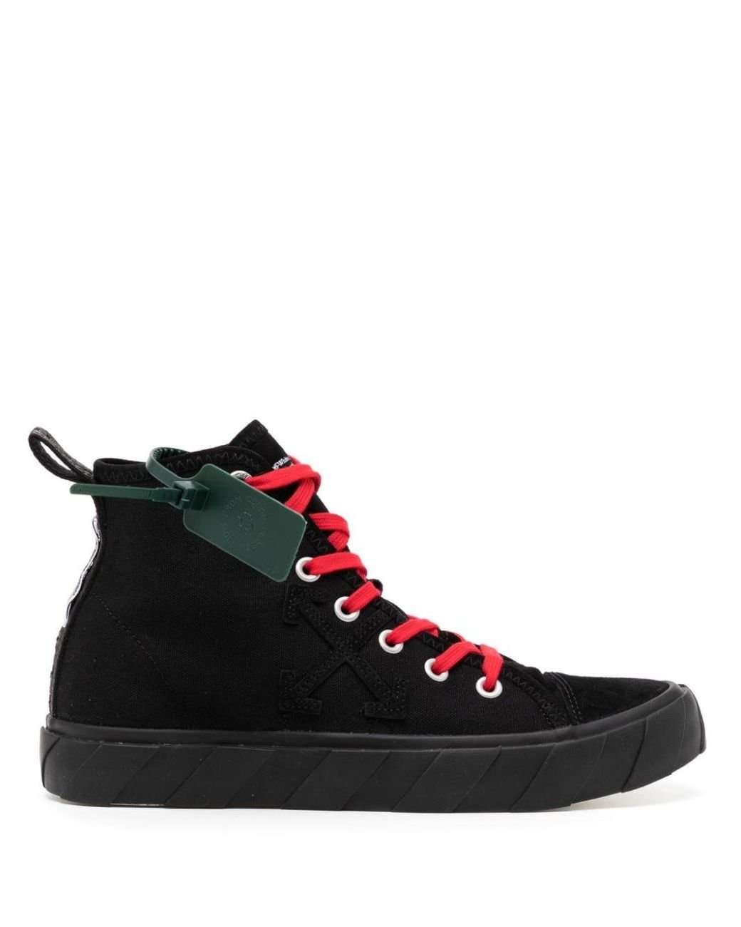 Off-White c/o Virgil Abloh High-top Canvas Sneakers in Black for Men | Lyst  UK