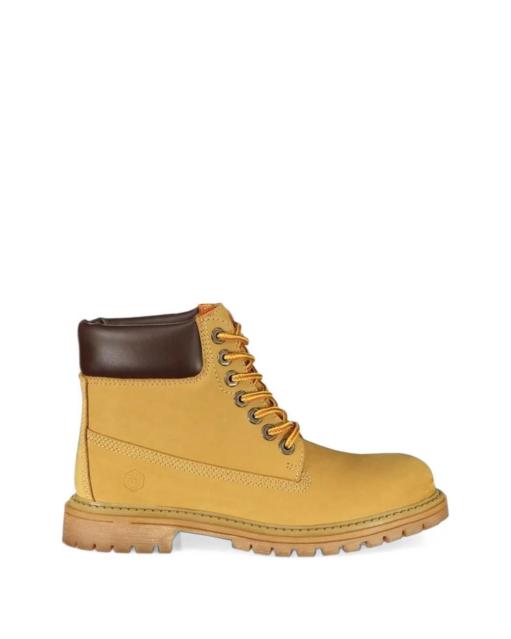 Lumberjack Natural Lace-Up Leather Ankle Boots