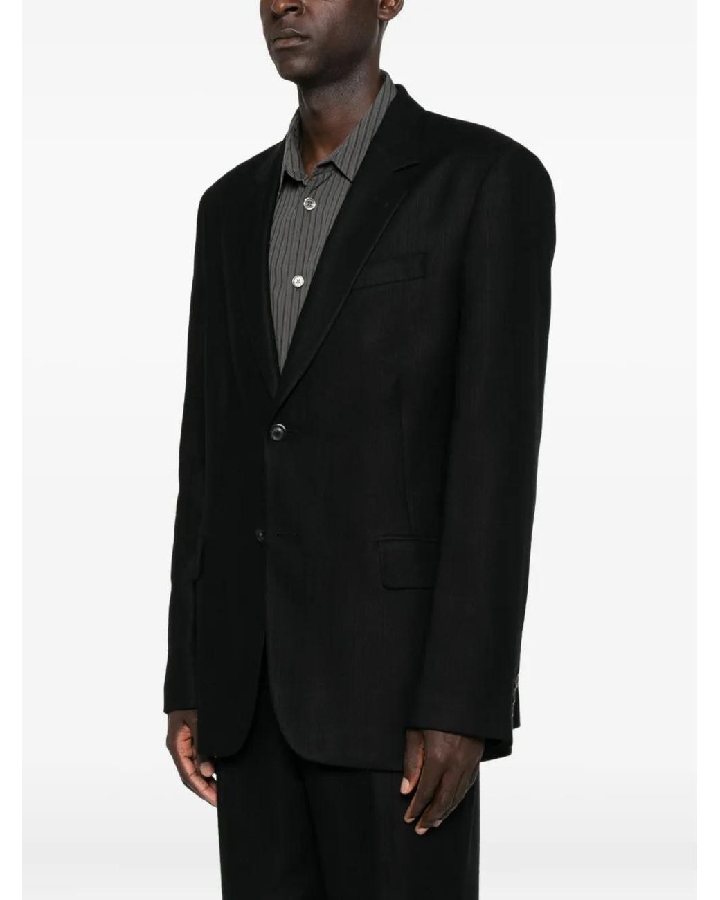 Our Legacy Black Pinstriped Blazer for men