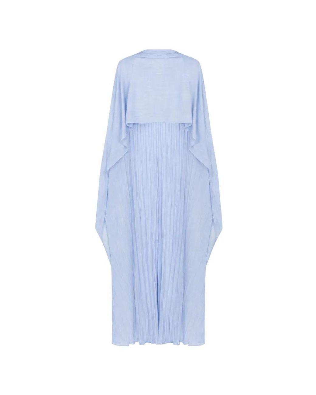 Jonathan Simkhai Blue Genoa Sheer Cape