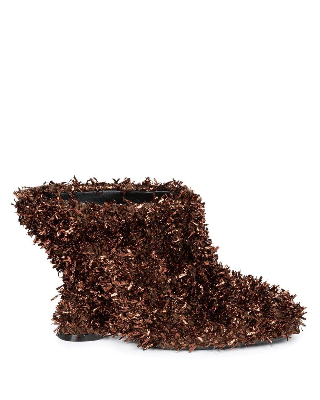 【25SS NEW】DRIES VAN NOTEN / プレキシカーブウェッジミュール Dries Van Noten Shiny Leather Lucite-Wedge Mule Sandals