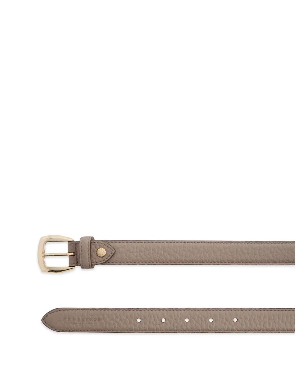 The Bridge Gray Grained-Leather Belt