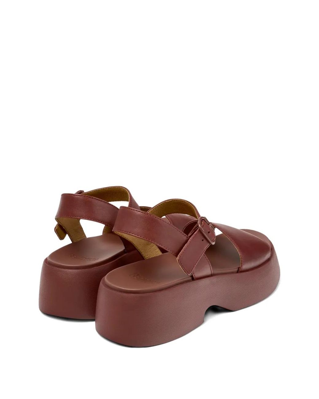 Camper Brown Tasha Leather Sandals