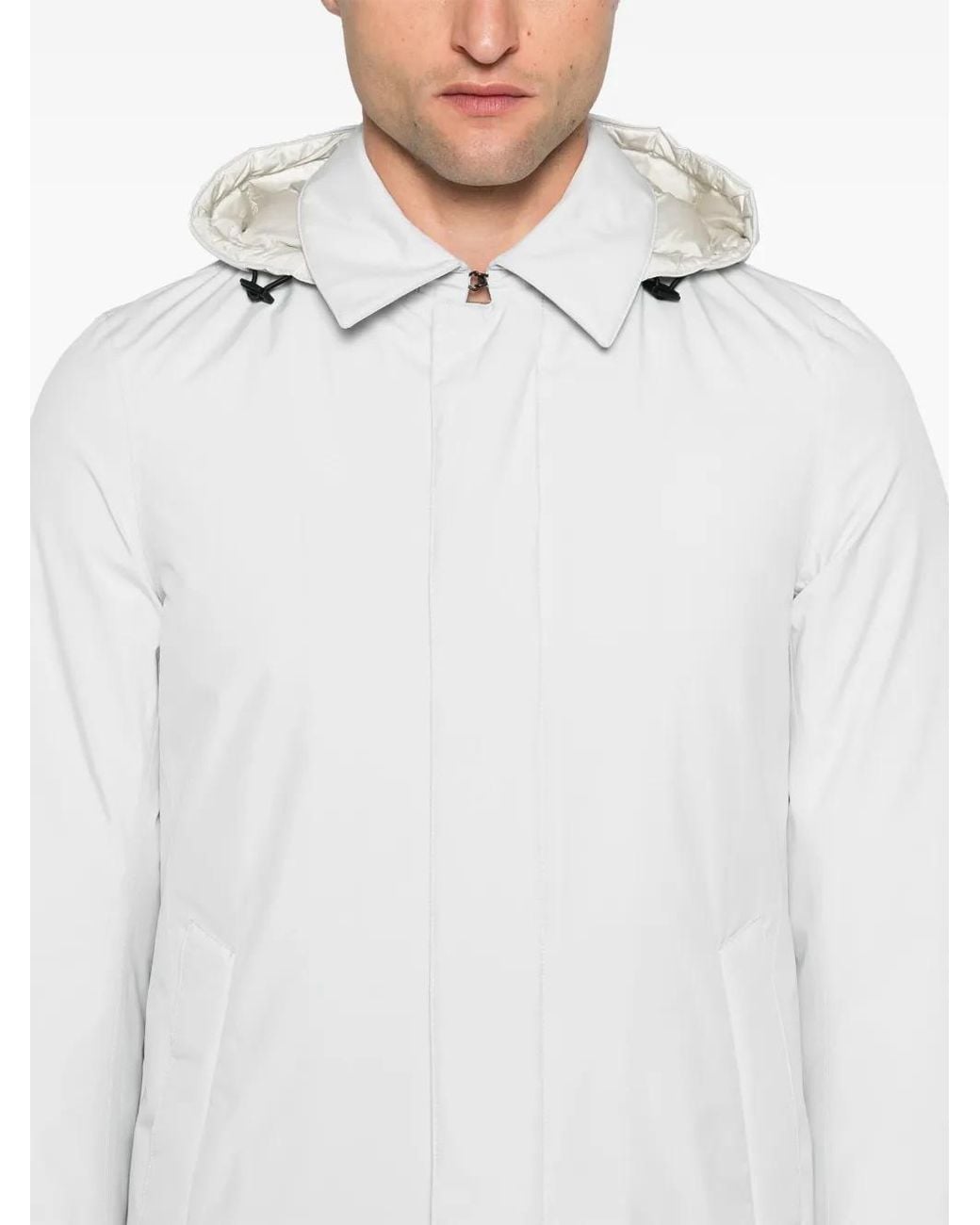 Herno White Padded Coat for men