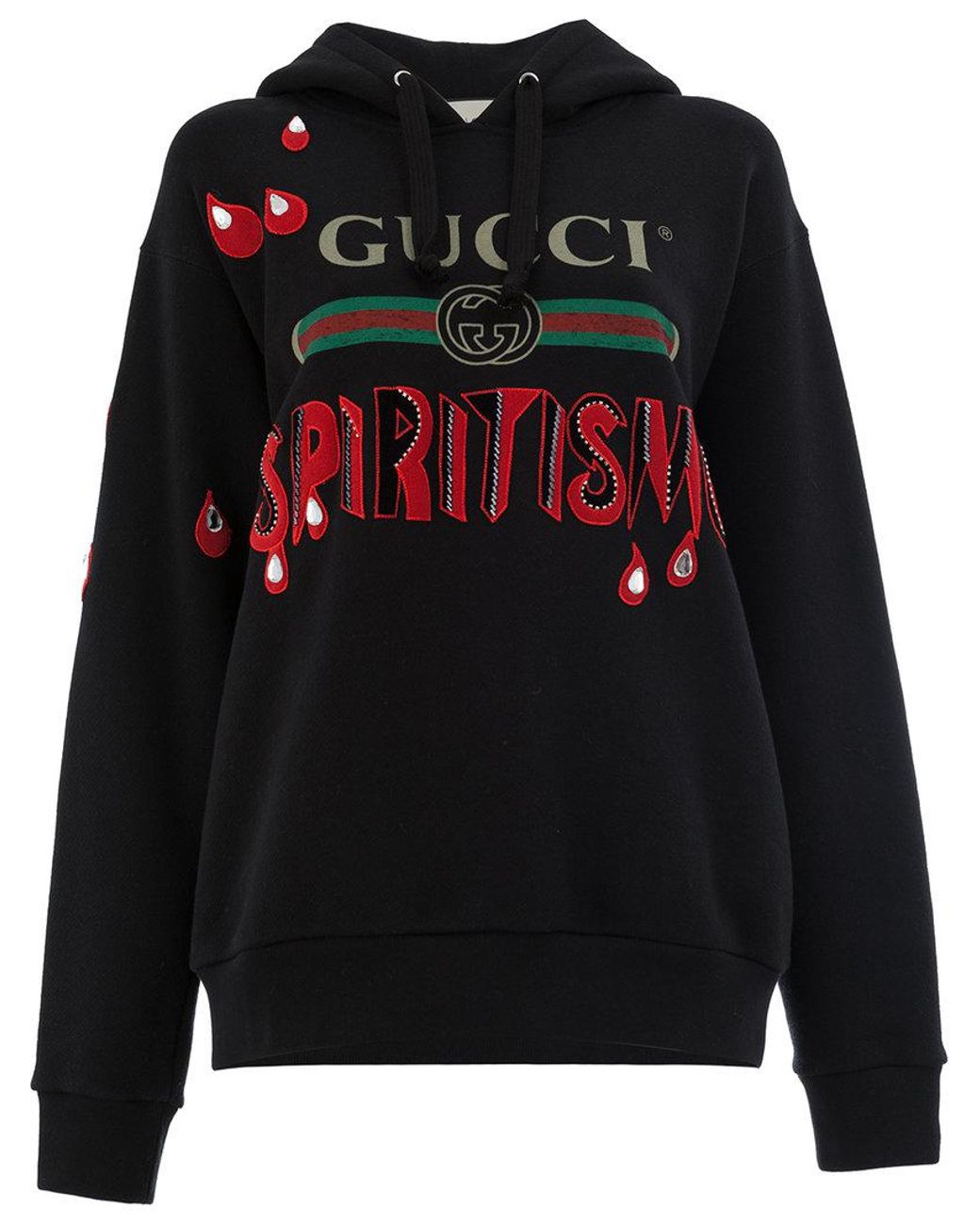 Gucci Spiritismo Logo Hoodie in Black | Lyst
