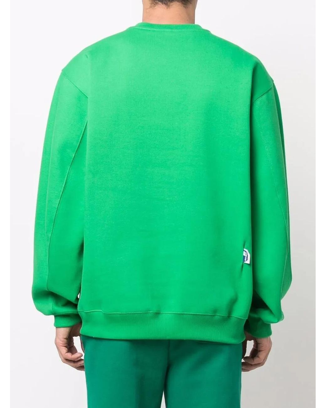 Adererror Green Logo-Print Sweatshirt for men
