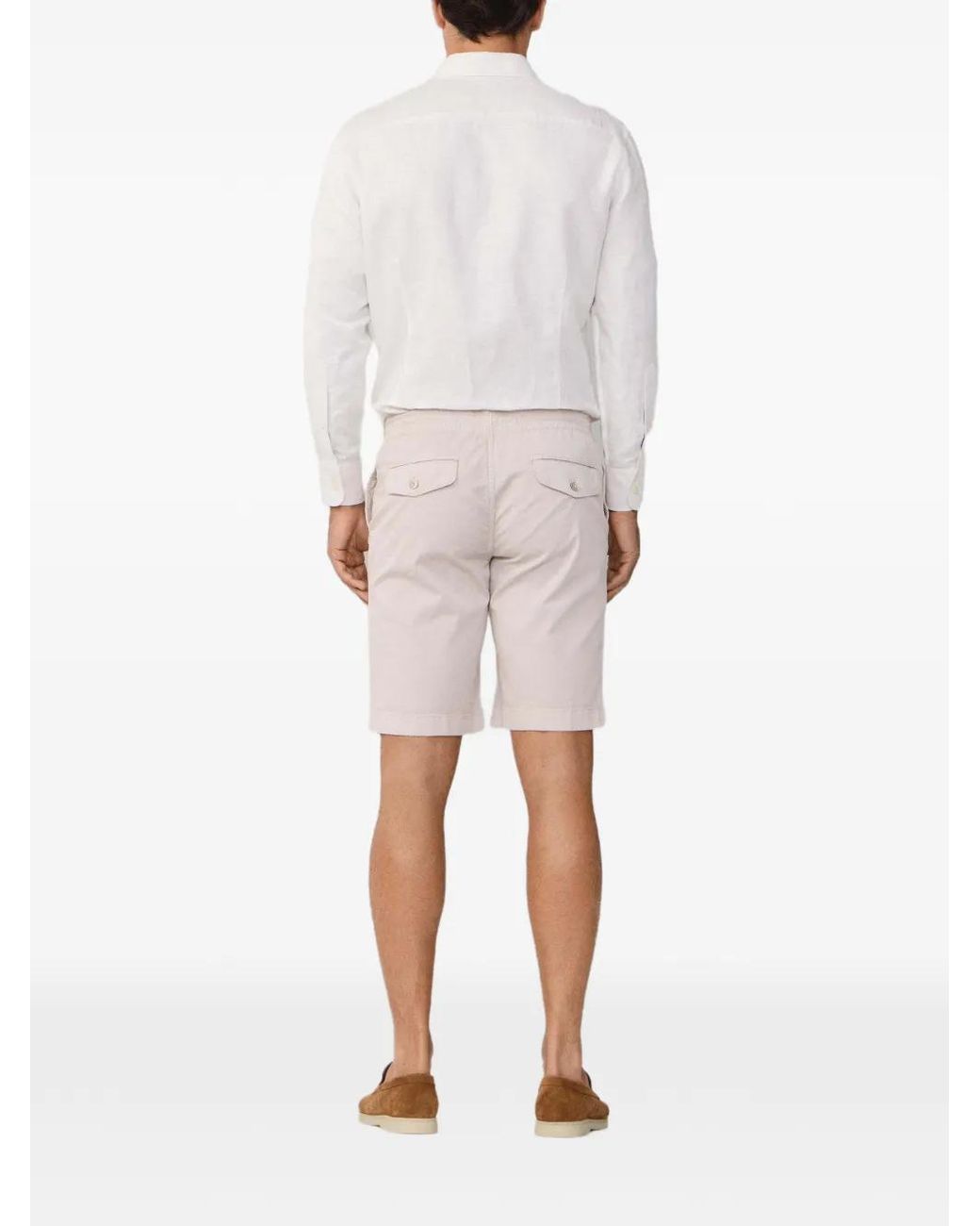 Hackett Natural Elasticated-Waistband Chino Shorts for men