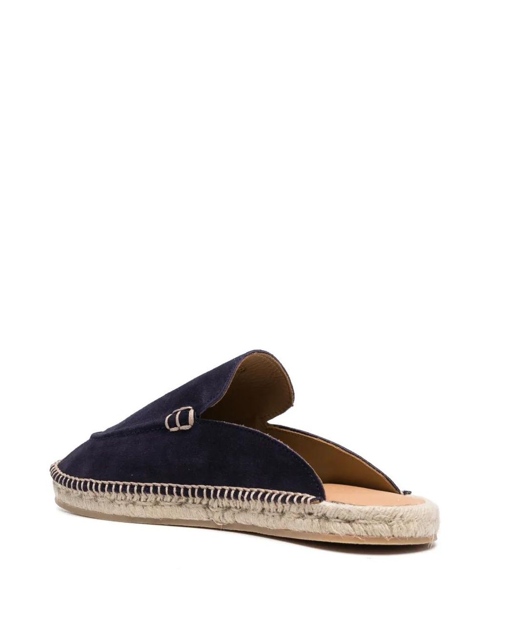 Scarosso Blue Suede Jute-Sole Espadrilles for men