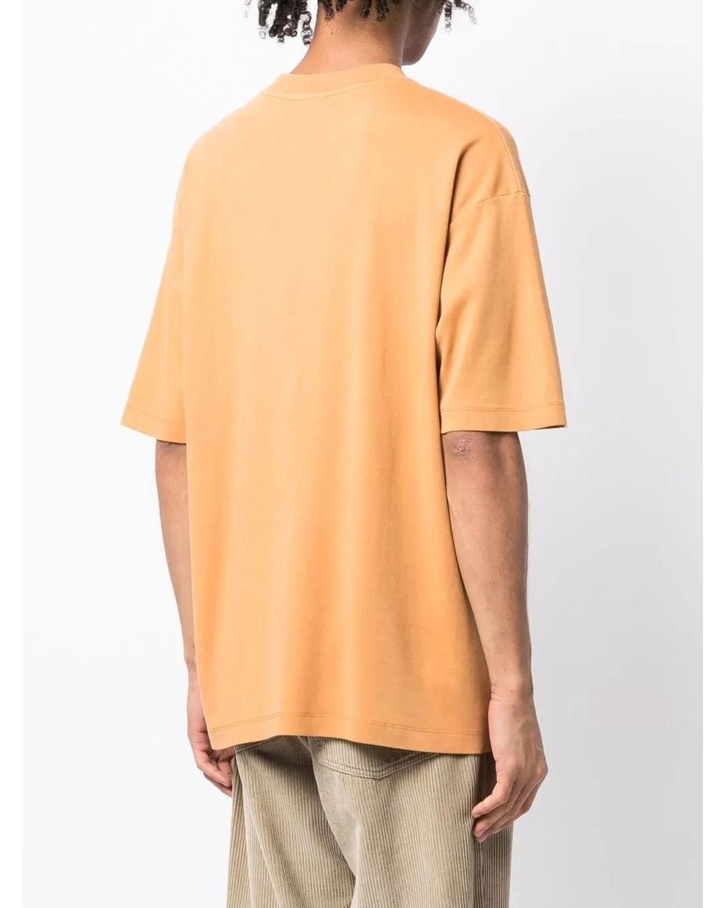 Drole de Monsieur Orange Logo-Print Cotton T-Shirt for men