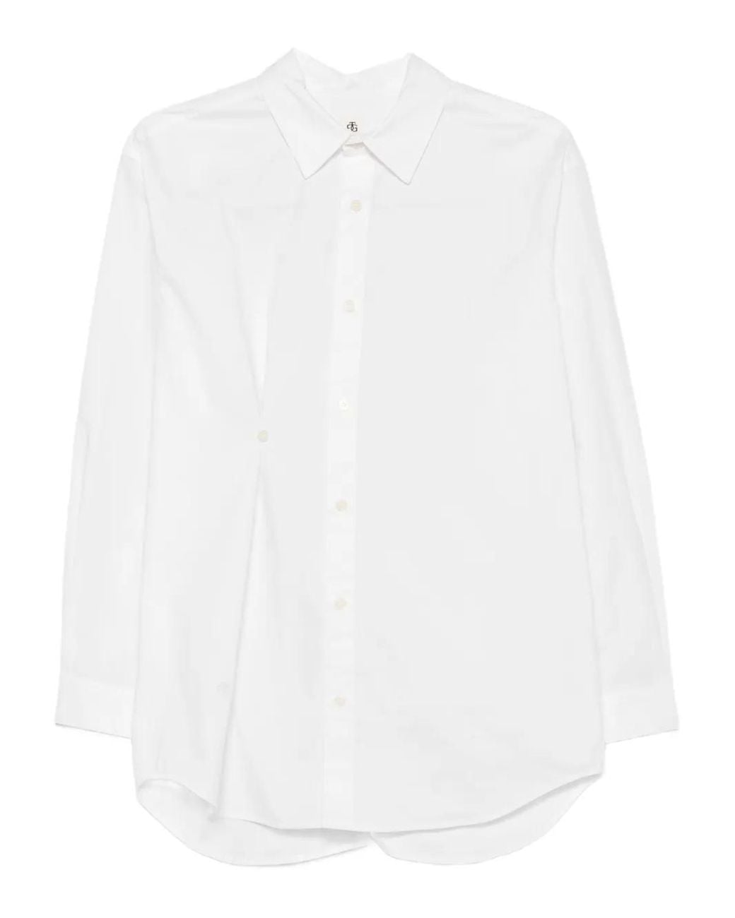 THE GARMENT White Tie-Back Cotton Shirt