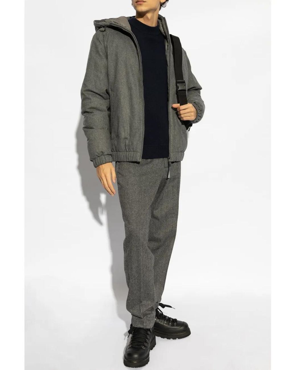 Moncler Gray Torrani Cashmere Jacket for men