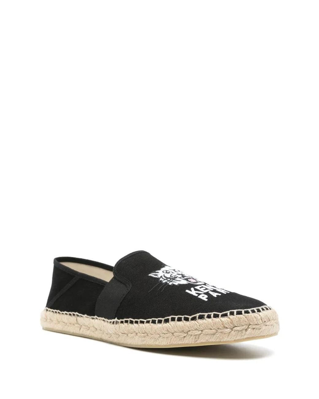 KENZO Black Canvas Espadrilles for men