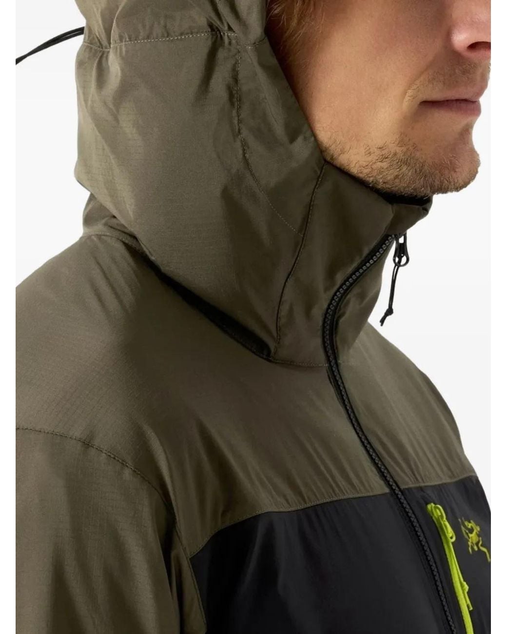 Arc'teryx Gray Squamish Colour-Block Hooded Jacket for men