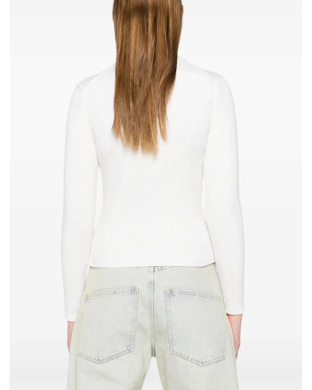 Herno White Jacke Mit Reißverschluss