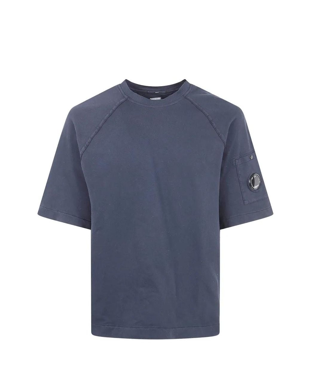 C P Company Blue Patch~-Pocket T-Shirt for men
