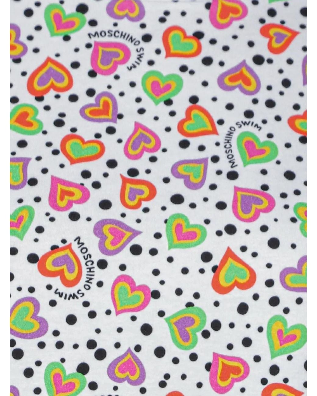 Moschino White Heart-Print T-Shirt