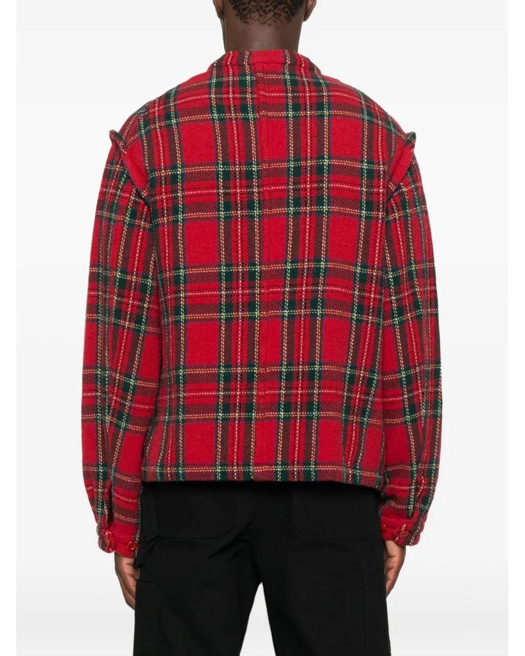 Undercover Red Plaid Jacket for men