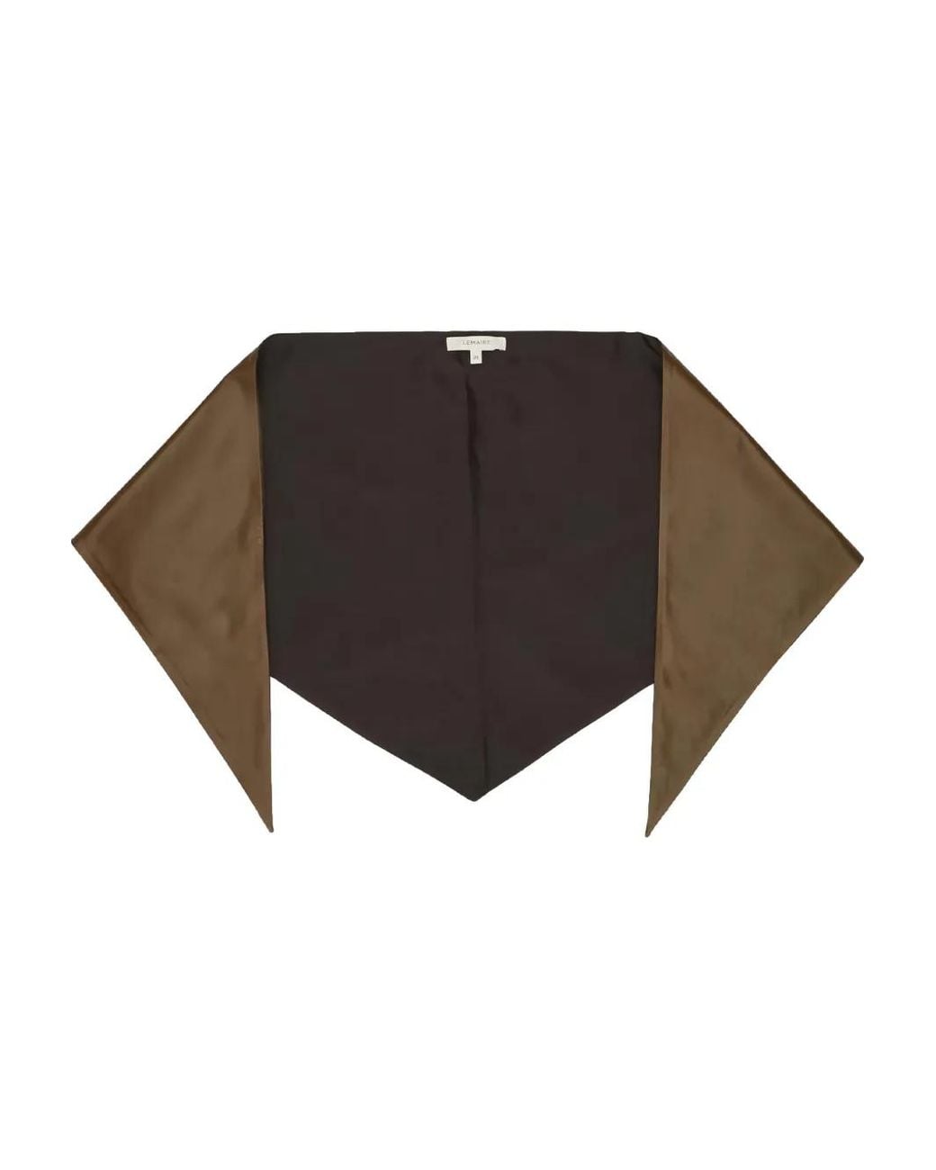Lemaire White Leather Triangle Scarf