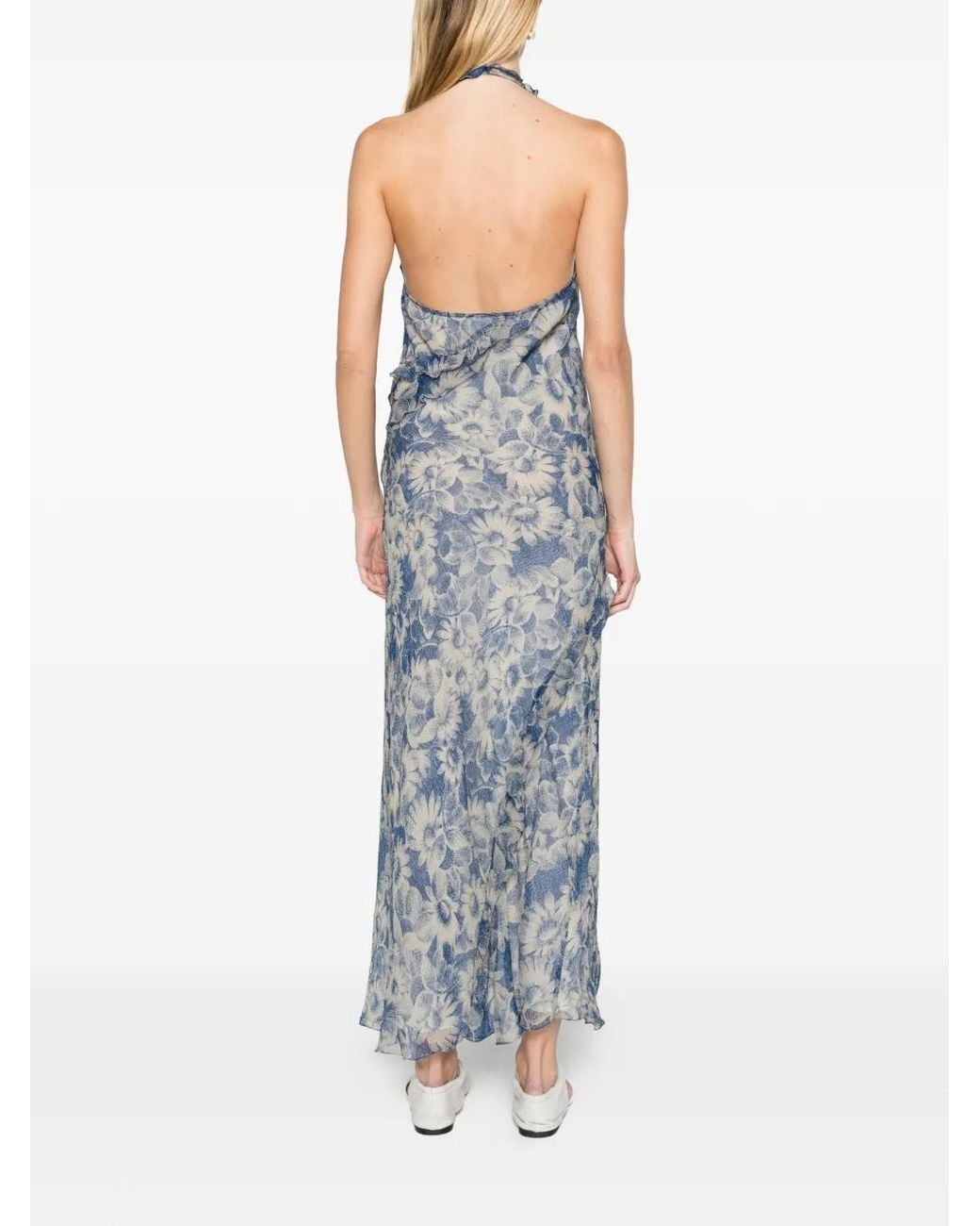 Sir Blue Lilia Halter Maxi Dress