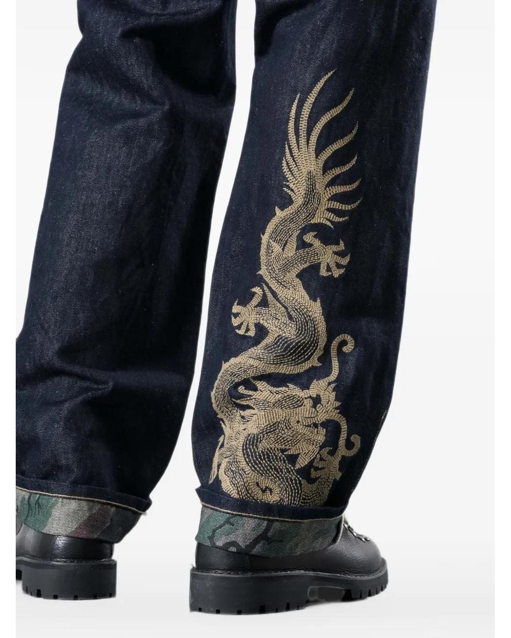 Maharishi Blue Jean À Broderies for men