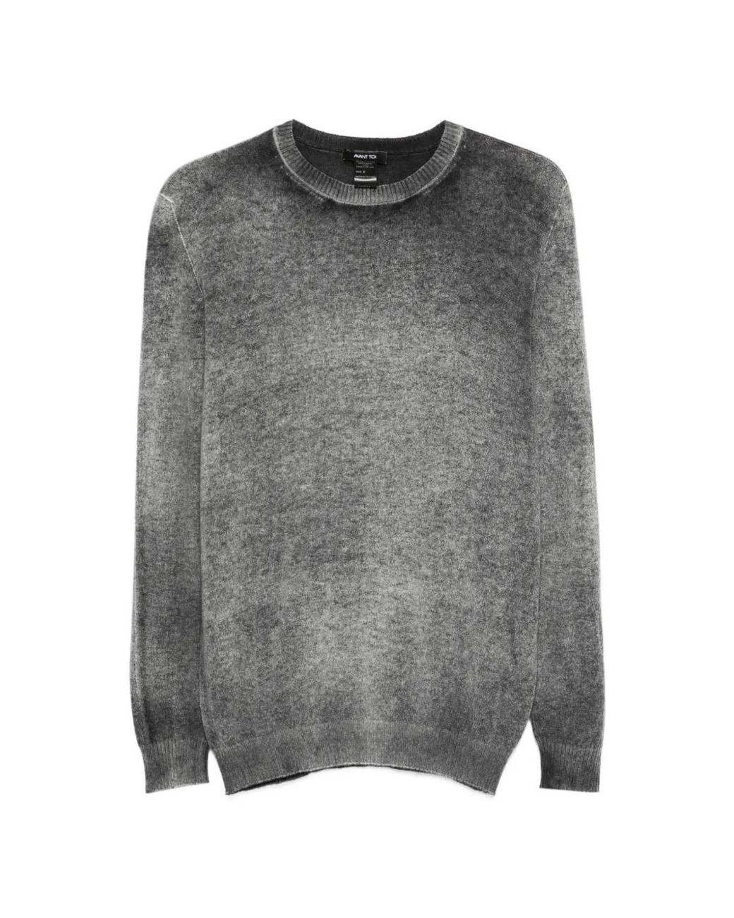 Avant Toi Gray Crew Neck Sweater for men