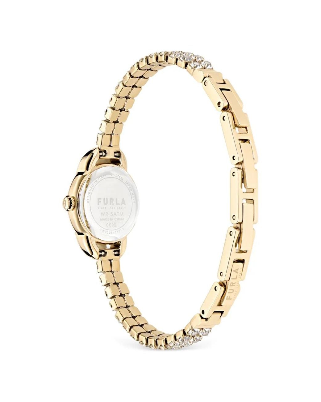 Furla Metallic Mini Shape Crystal 16Mm Watch