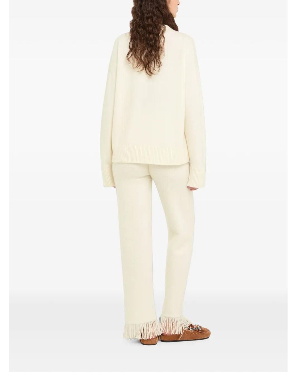 Alanui White Finest Crew-Neck Sweater