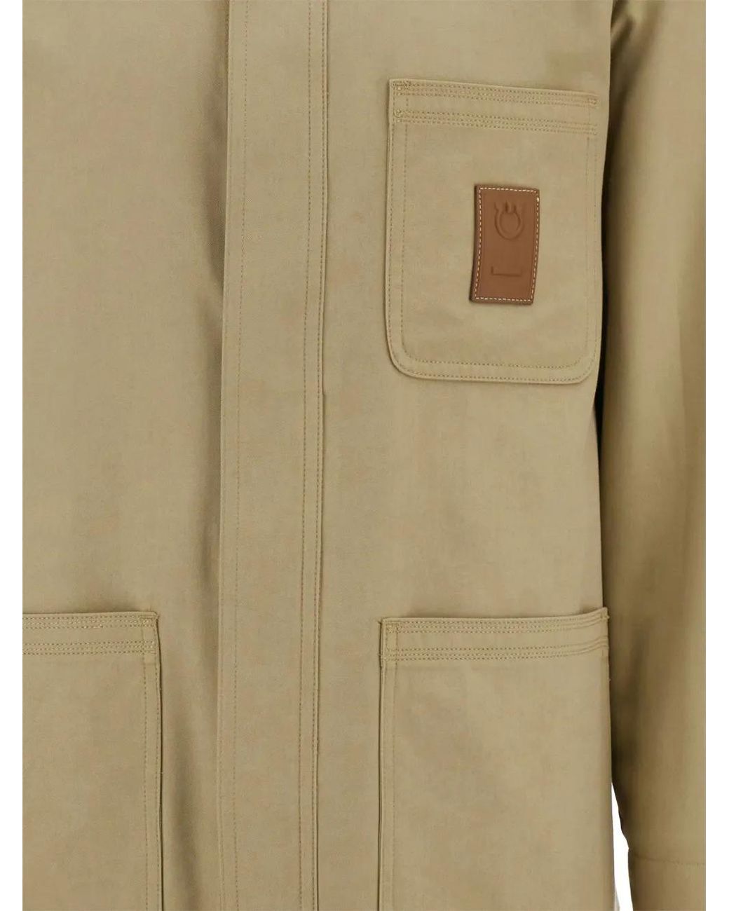 Ferragamo Natural Washed Five Pocket Trousers for men