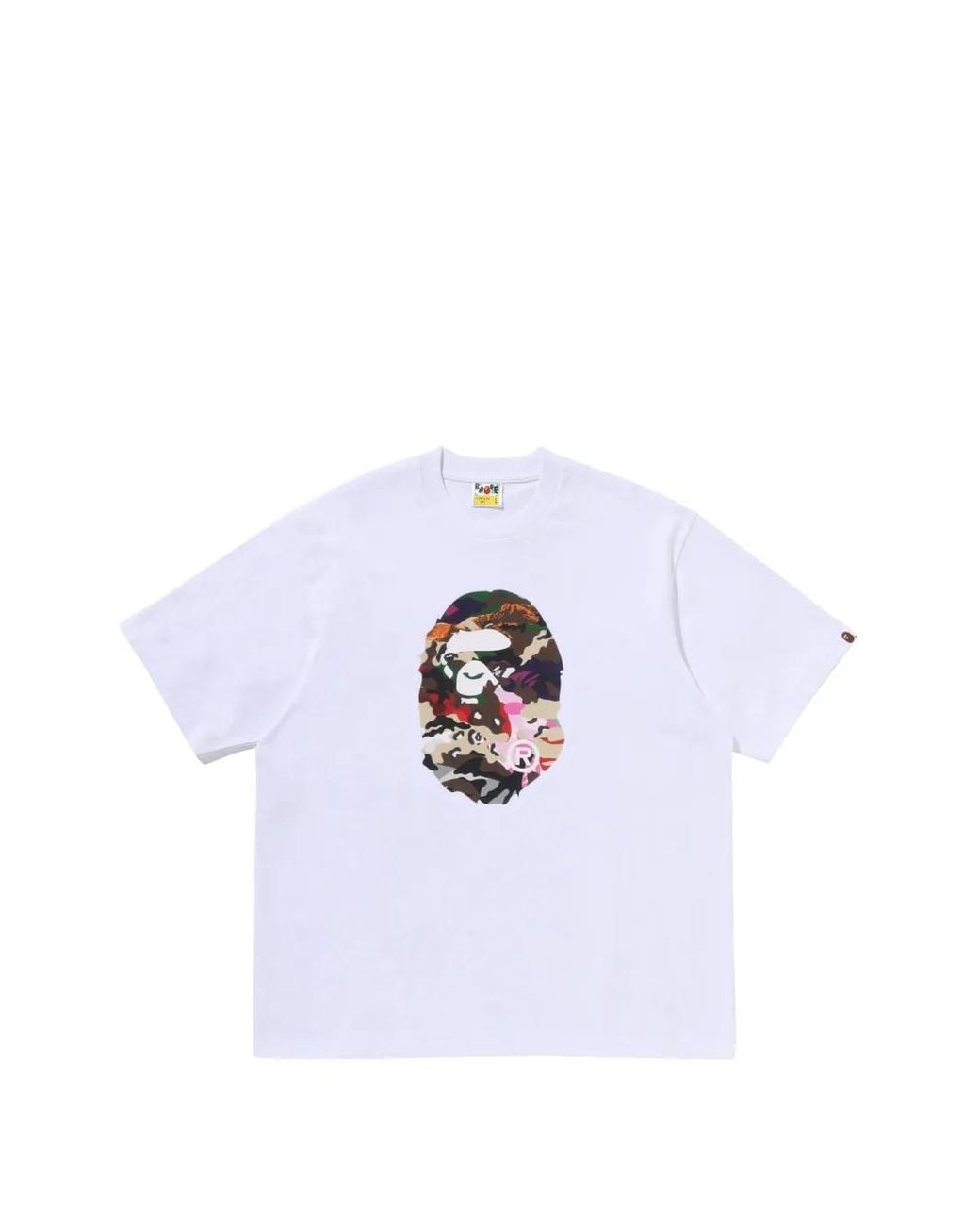 A Bathing Ape White Ape Head Graphic-Print T-Shirt for men