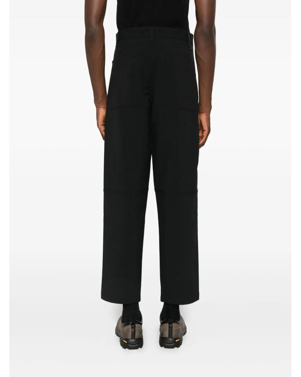 Herno Black Straight-Leg Trousers for men