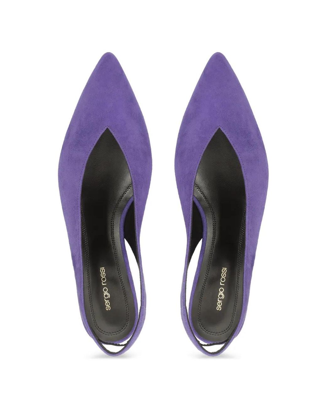 Sergio Rossi Purple Beak Slingback-Pumps