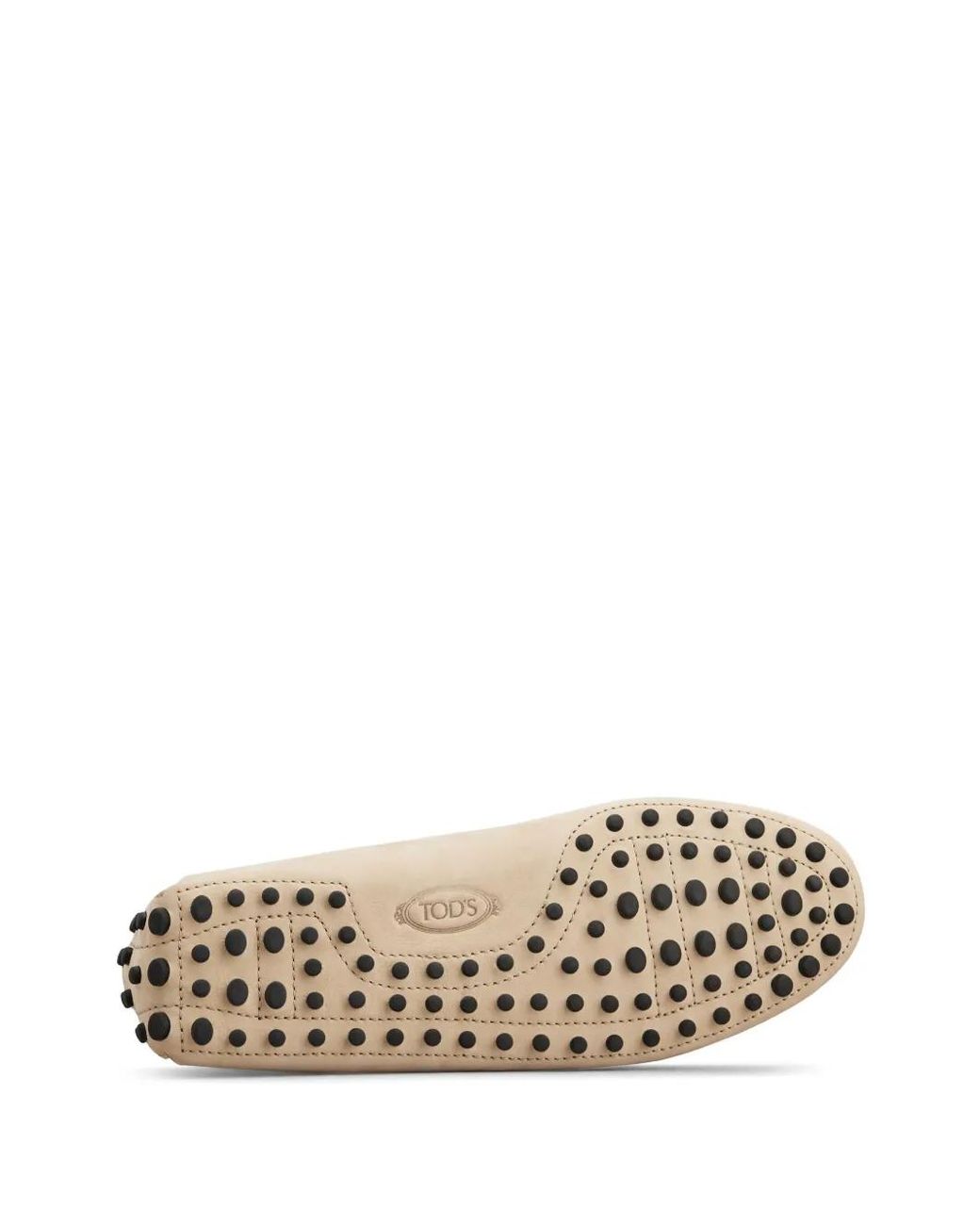 Tod's Natural Logo-Debossed Leather Loafers for men