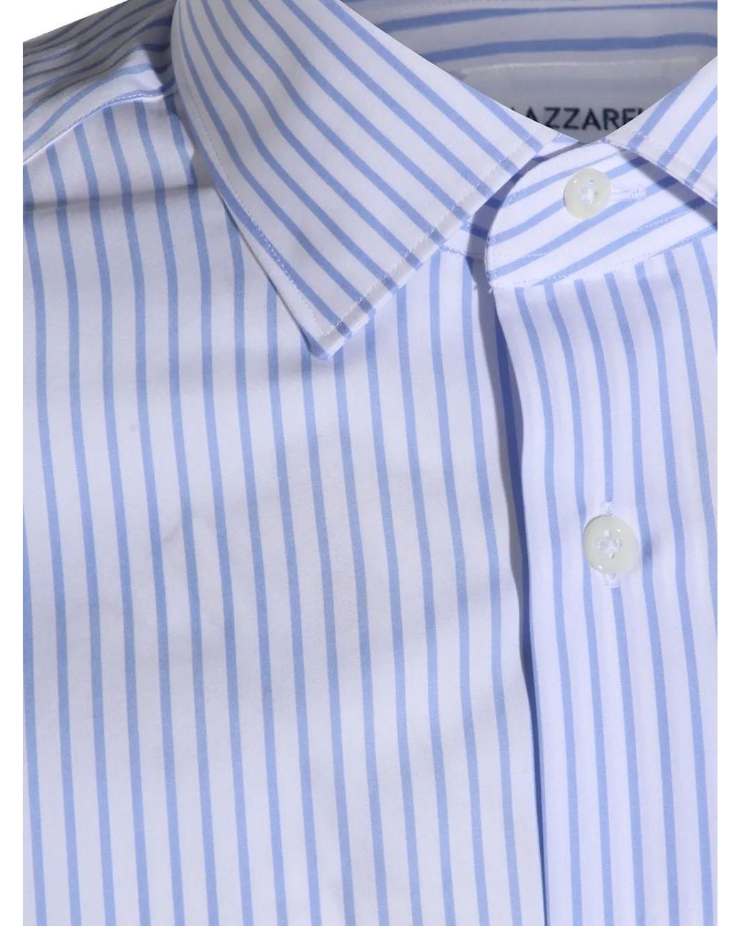 Mazzarelli Blue Chemise À Rayures for men