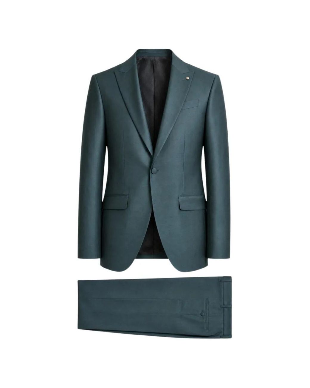 ETIEM TEXTIL S.L. Blue Peak-Lapels Single-Breasted Suit for men