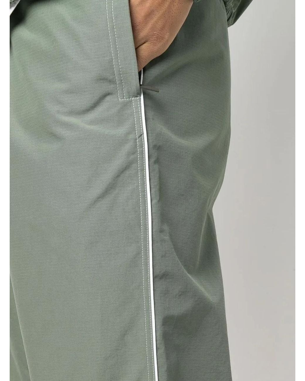 Thom Browne Green Logo-Patch Track Pants for men