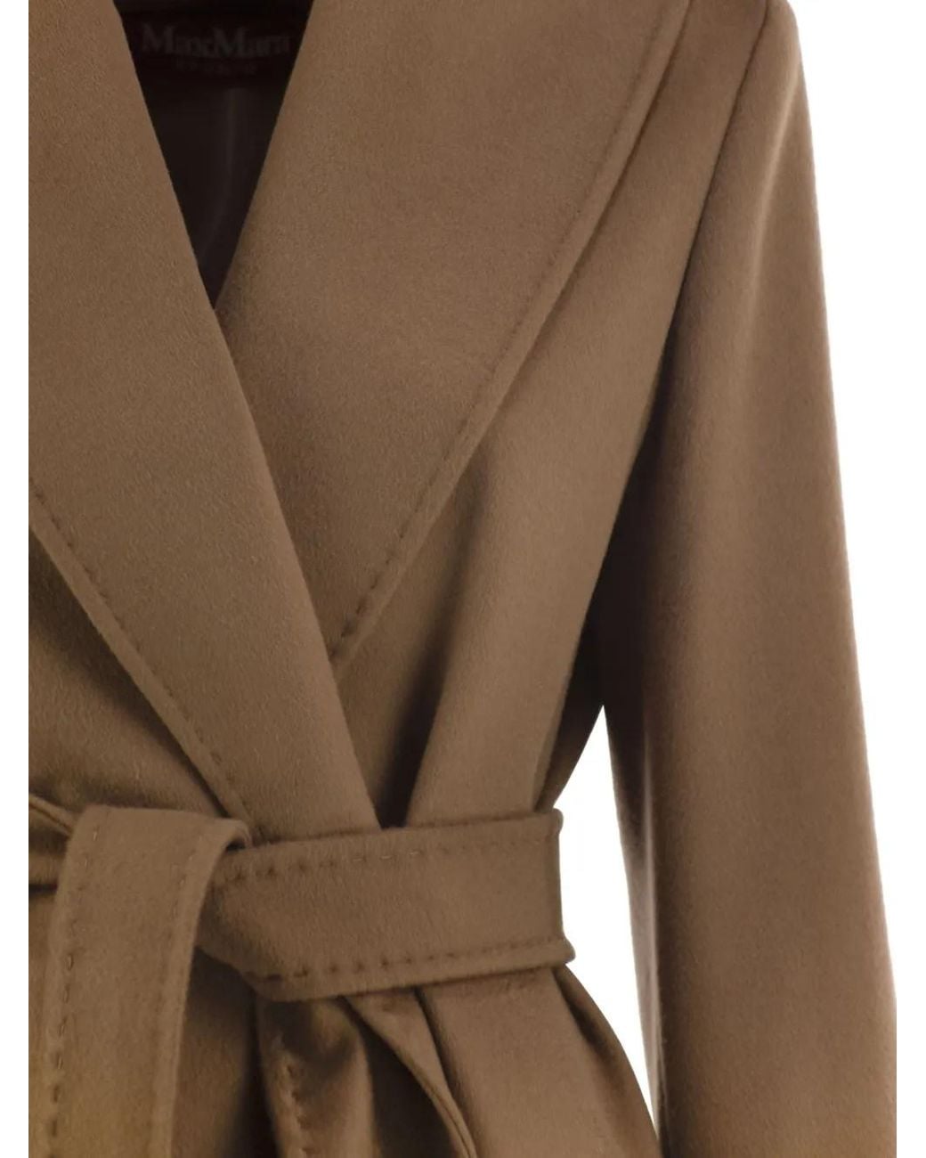 Max Mara Natural Belted Wrap Coat