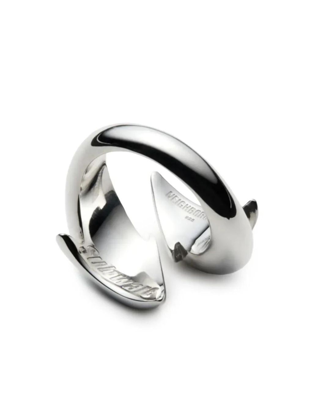 Neighborhood Black X Subware Sterling Ring for men