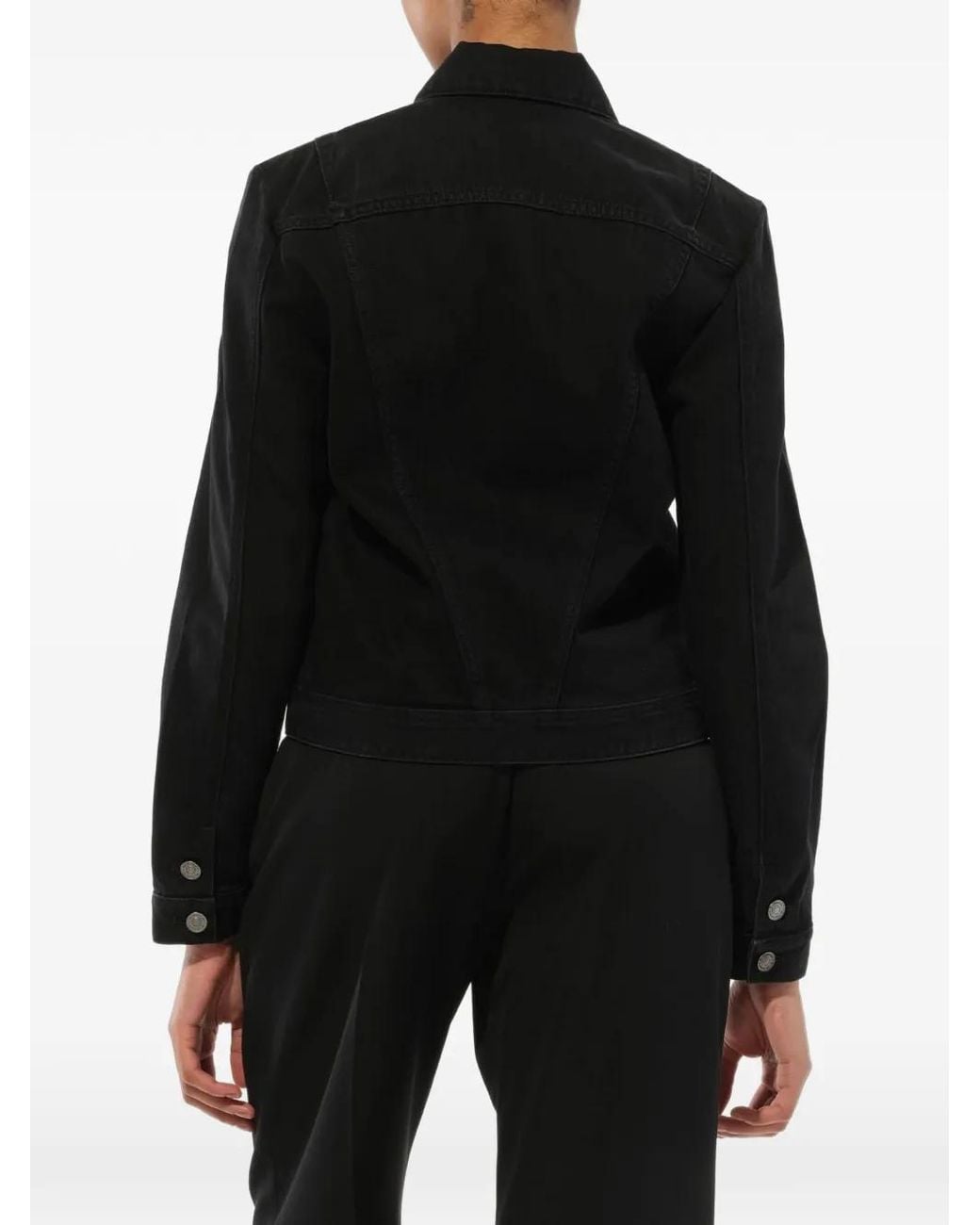 Givenchy Black Embroidered Denim Jacket