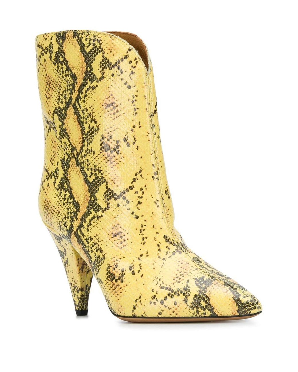 isabel marant snakeskin boots