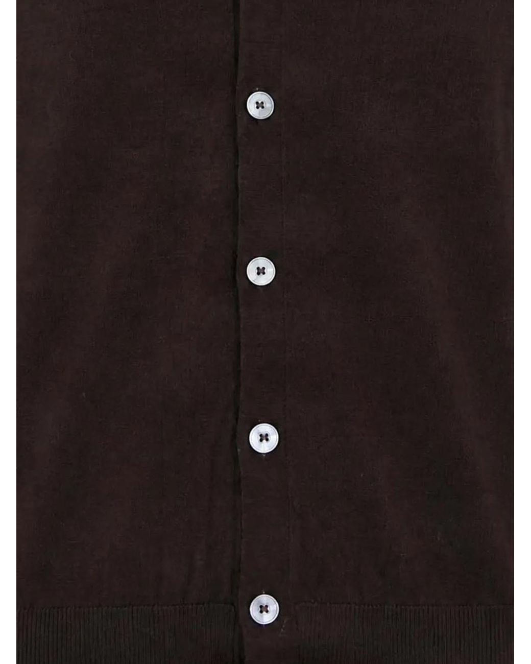 Ballantyne Black Button-Up Wool Cardigan for men